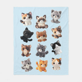 Cat Plush Speelgoed Collectie Fleece Deken