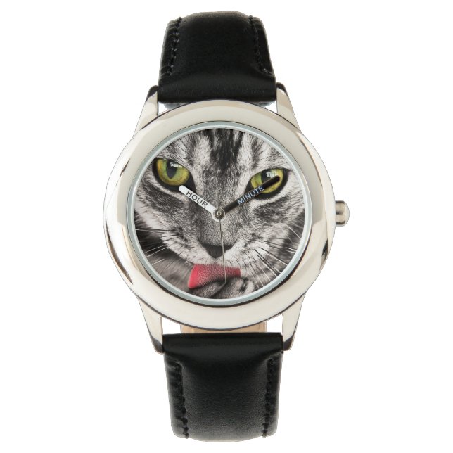 Cat Portrait Horloge (Voorkant)