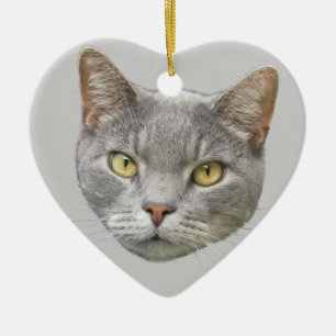 Cat Portrait Keramisch Ornament