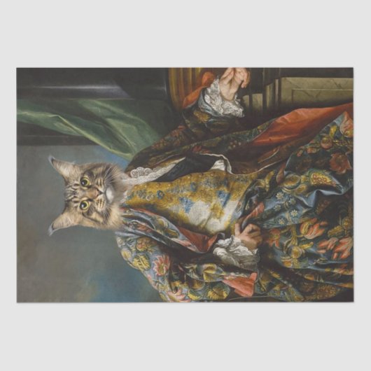 Cat Portrait Tissuepapier (Voorkant)