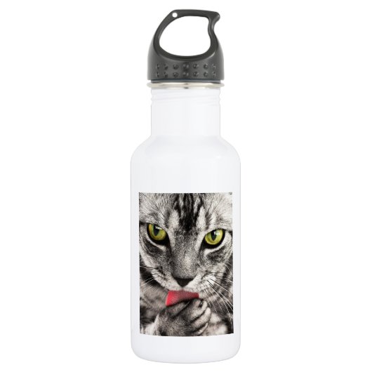 Cat Portrait Waterfles (Voorkant)