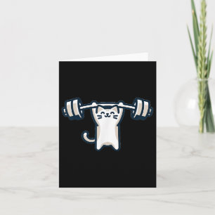 Cat Powerlifting Gewichtheffen Gym Workout Kaart