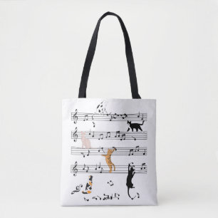 Cat PplayNote Music, Naughty Cat Gift, Cute Cat Draagtas