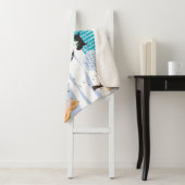 Cat Print Sherpa Blanket (Aqua) Deken (In situ)