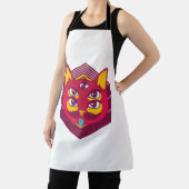 Cat Psychedelic Schort (Insitu)