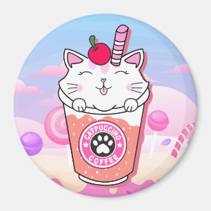 Cat Puccino Magneet