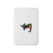 Cat Pumpkin Halloween Badmat (Voorkant Verticaal)