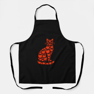 Cat Pumpkin Jack O Lantern Halloween Mannen Vrouwe Schort