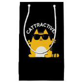 Cat Pun Dark BG Klein Cadeauzakje (Voorkant)