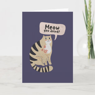 Cat Pun: Hoe doe je dat? Notitiekaartje