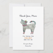 Cat Pun Purrfect Moederdag Kaart (Voorkant)