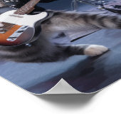 Cat Punk Rock Band Poster (Hoek)