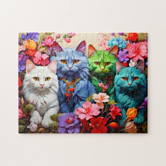 Cat Puzzle Legpuzzel (Horizontaal)