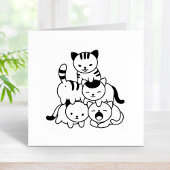 Cat Pyramid Rubberstempel