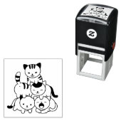 Cat Pyramid Zelfinktende Stempel (In situ)