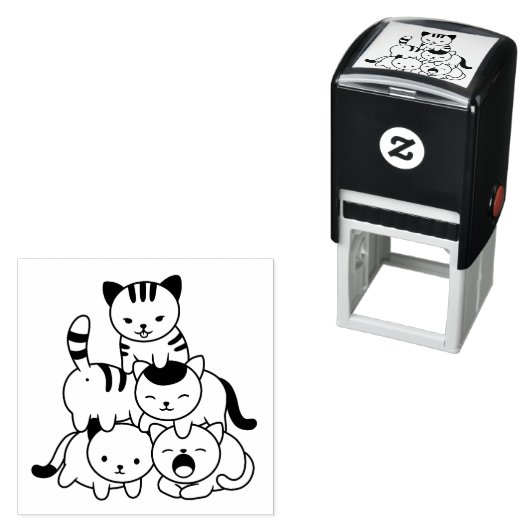 Cat Pyramid Zelfinktende Stempel (In situ)