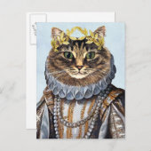 Cat Queen 2 Briefkaart (Voorkant / Achterkant)
