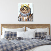 Cat Queen Canvas Afdruk (Insitu (Slaapkamer))