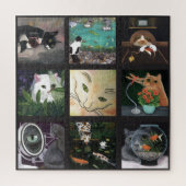 Cat Quilt Jigsaw Puzzle (Vertical)