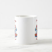  Cat Quilting op een naaimachine Koffiemok (Center)