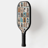 Cat quiltontwerp pickleball paddle (Links)
