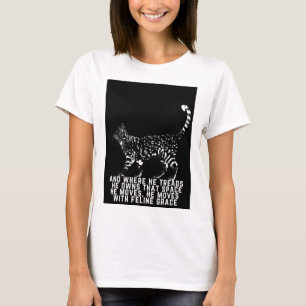 Cat quote graadquote zwart t-shirt