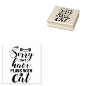 Cat Quote Rubber Stempel (Gestempeld)