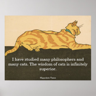 Cat quote van Hippolyte Taine, Edward Penfield Poster