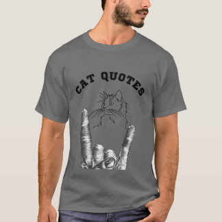 Cat quotes voor kattenliefhebbers jongen t-shirt