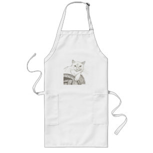 Cat Ragdoll Portrait Apron Lang Schort