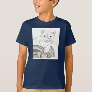 Cat Ragdoll Portrait Enfants T-shirt foncé
