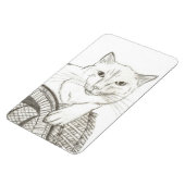 Cat Ragdoll Portrait Flexible Magnet (Côté Gauche)