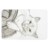 Cat Ragdoll Portrait Flexible Magnet (Horizontal)