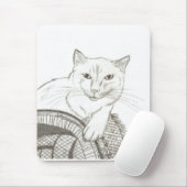 Cat Ragdoll Portrait Mousepad Muismat (Met muis)