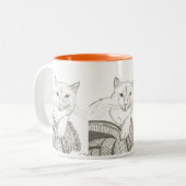 Cat Ragdoll Portrait Mug (Devant gauche)