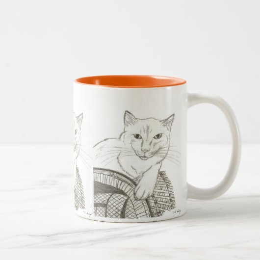 Cat Ragdoll Portrait Mug (Droit)