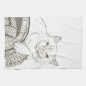Cat Ragdoll Portrait Serviettes de cuisine (Horizontal)