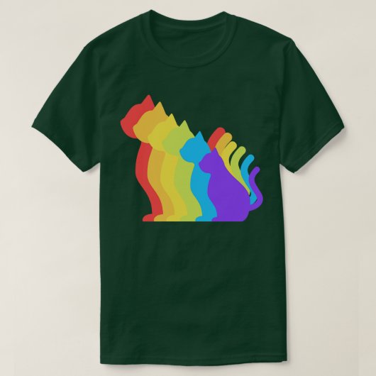 Cat Rainbow T-shirt (Design voorkant)