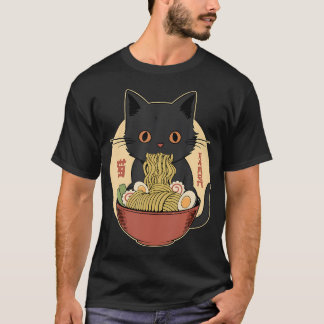 Cat Ramen Grappige Grafische T - shirts Japans Kaw