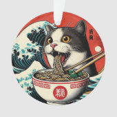 Cat Ramen Japanese Art Vintage Style (devant)