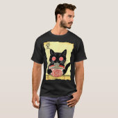 Cat Ramen Japanese Funny Graphic Tees Kawaii Anime (Voorkant volledig)