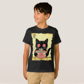 Cat Ramen Japanese Funny Graphic Tees Kawaii Anime (Voorkant volledig)