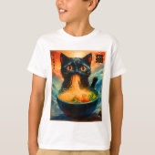 Cat Ramen Japanese Kawaii Cat Anime Cat Ramen T-shirt (Voorkant)