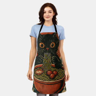 Cat Ramen Japanse Grappige Grafische Kawaii Kat An Schort
