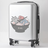 Cat Ramen Kawaii Sticker (Koffer)