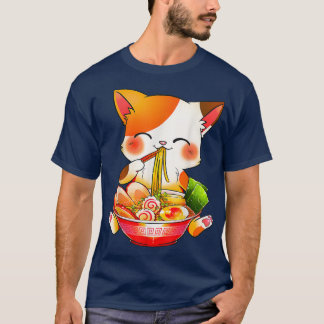 Cat Ramen Neko Anime Kawaii Japans eten Gifts Wo T-shirt