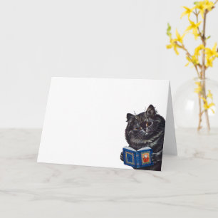 Cat Reading a Book, Louis Wain Kaart