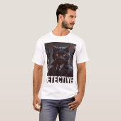 Cat rechercheur t-shirt (Voorkant volledig)