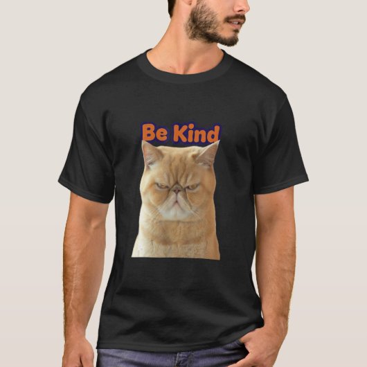 Cat Reminder Choose O Be Kind Everyday  Graphics T-shirt (Voorkant)