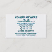 Cat Rescue Visitekaartje (Achterkant)